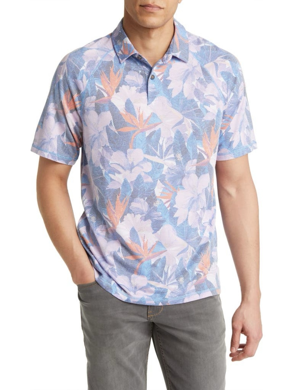 Tommy Bahama IslandZone Polo-Rainforest Bay. EUC